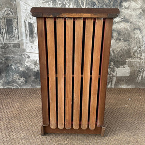 English Antique Victorian Solid Mahogany Bedside Cabinet Nighstand - French General Trading