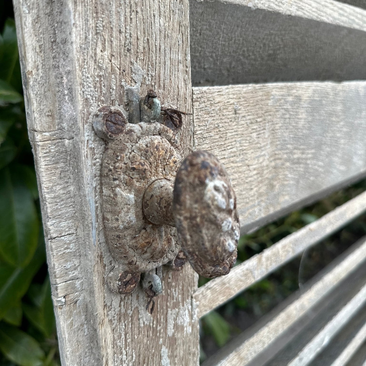 French Antique Louvred Window Shutter | Original Handle & Hinges | £295 ...