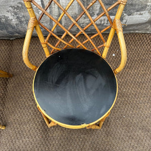 Fabulous Vintage French Bamboo Dining Chairs SET of 5 - French General Trading