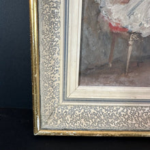 Load image into Gallery viewer, French Antique Ballerina Seated Oil Painting on Board Original Frame - French General Trading