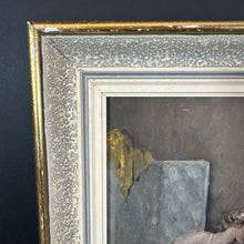 Load image into Gallery viewer, French Antique Ballerina Seated Oil Painting on Board Original Frame - French General Trading
