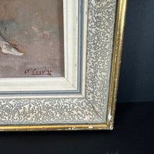 Load image into Gallery viewer, French Antique Ballerina Seated Oil Painting on Board Original Frame - French General Trading
