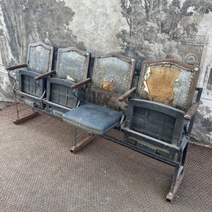 French Antique Cinema Folding Seats set of 4 True Roughluxe - French General Trading