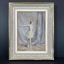 Load image into Gallery viewer, French Antique Original Oil Painting “Ballerine en Pointe” Original Frame Artist Signature. - French General Trading