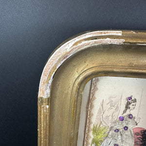 French Antique Shadow Box Fashion Diorama Wall Art - French General Trading