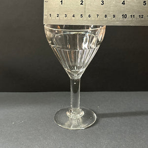 French Vintage Bistro Glasses SET of 3 - Traditional Ribbed - French General Trading