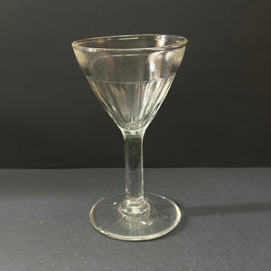 Genuine French Bistro Ribbed Wine Glasses - Lip - PAIR (2) - French General Trading