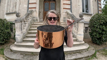 Load image into Gallery viewer, “Grands Magasins du Lourve” Solid Copper Saucepan 26cm|Stamped|Stunning - French General Trading