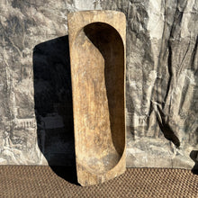 Load image into Gallery viewer, Hand Carved Primitive Antique Wooden Dough Bowl / Trough - French General Trading