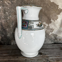 Load image into Gallery viewer, Large English Victorian Ironstone Water Jug, Cleopatra Pattern, Thomas Gimbert Booth (c.1880) Staffordshire