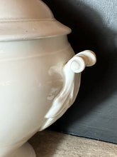 Load image into Gallery viewer, Antique French White Ironstone Soup Tureen – Artichoke Finial – Large Terre de Fer Soupière c.1900
