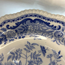 Load image into Gallery viewer, Rare Pair Charles Meigh Chinese Landscape Soup Plates c1835–1849, Antique Staffordshire Blue and White Transferware