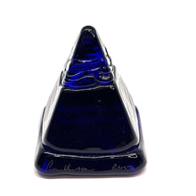 Load image into Gallery viewer, Peter Hewlett Bristol Blue Art Glass Sculpture | Signed British Studio Glass Paperweight