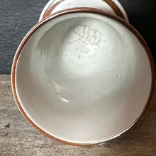 Load image into Gallery viewer, Vintage Otagiri Hacienda Goblet by Hozan | 1970s Japanese Stoneware | Blue &amp; White Floral Wine Chalice | Hand Painted Japan