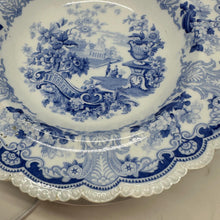 Load image into Gallery viewer, Rare Pair Charles Meigh Chinese Landscape Soup Plates c1835–1849, Antique Staffordshire Blue and White Transferware