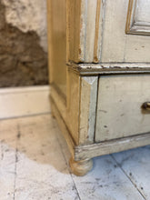 Load image into Gallery viewer, Antique French Armoire Wardrobe Cupboard Original Chippy Paint