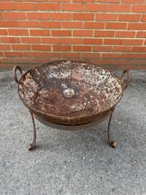 Load image into Gallery viewer, Vintage Indian Kadai Fire Pit Cooking Bowls &amp; Stands Garden Patio