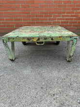 Load image into Gallery viewer, Vintage Industrial Mill Trolley Coffee Table