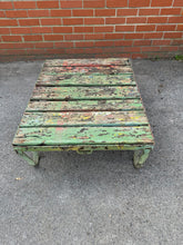 Load image into Gallery viewer, Vintage Industrial Mill Trolley Coffee Table