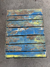 Load image into Gallery viewer, Vintage Mill Trolley Industrial Chippy Paint Coffee Table