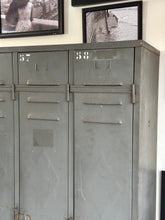 Load image into Gallery viewer, Vintage German Industrial Metal Locker Cupboard