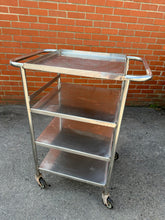 Load image into Gallery viewer, Vintage Stainless Steel Medical/Kitchen Trolley