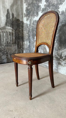 French Antique Bergere Cane Dining Chairs SET (4)