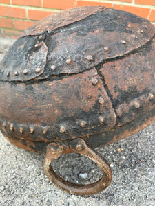 Vintage Indian Kadai Fire Pit Cooking Bowls & Stands Garden Patio