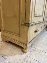 Load image into Gallery viewer, Antique French Armoire Wardrobe Cupboard Original Chippy Paint