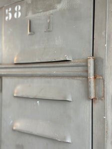 Vintage German Industrial Metal Locker Cupboard