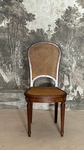 French Antique Bergere Cane Dining Chairs SET (4)