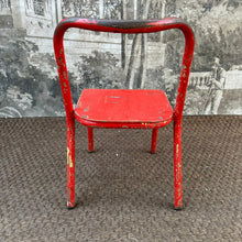 Load image into Gallery viewer, Red Chippy Paint | French Mullca / Mobilor Mid Century Children’s School Chair - French General Trading