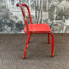 Load image into Gallery viewer, Red Chippy Paint | French Mullca / Mobilor Mid Century Children’s School Chair - French General Trading