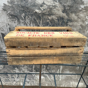 “Societe des Vins” French Vintage Wine Bottle Carrier Crate - Ten (10) Bottles - French General Trading