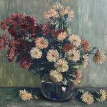 Load image into Gallery viewer, “Strawflowers in Jug” 1948 Oil on Wood Original Midcentury Frame - French General Trading