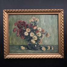 Load image into Gallery viewer, “Strawflowers in Jug” 1948 Oil on Wood Original Midcentury Frame - French General Trading