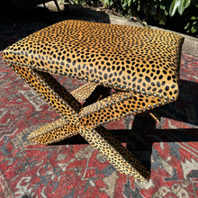 Load image into Gallery viewer, animal print dressing table stool interior styling