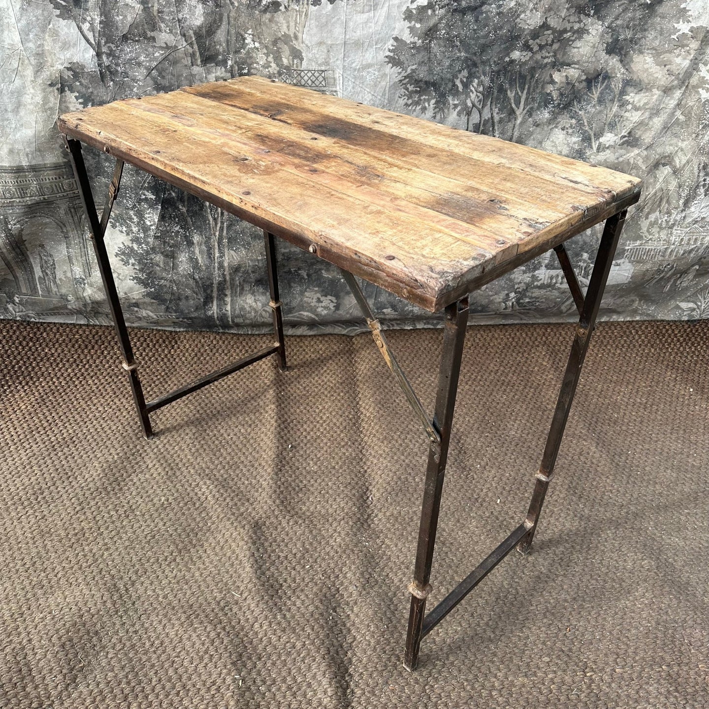 Vintage Folding Breakfast Bar High Table - French General Trading