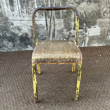 Load image into Gallery viewer, Yellow Chippy Paint | French Vintage Mullca/Mobilor Mid Century Children’s School Chair - French General Trading