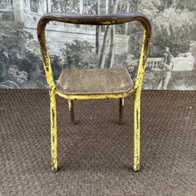 Load image into Gallery viewer, Yellow Chippy Paint | French Vintage Mullca/Mobilor Mid Century Children’s School Chair - French General Trading