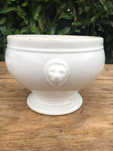 White Porcelain French Antique Soup Tureen Soupiere