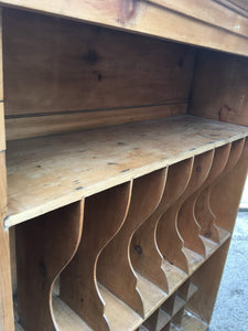 Antique Pine Post Office / Country Estate Office Pigeon Holes - French General Trading