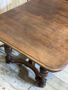 Beautiful French Antique Dining Table, almost square, seats 8 - French General Trading