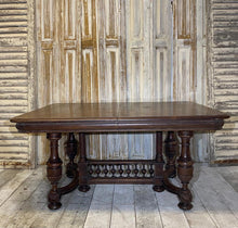 Load image into Gallery viewer, Beautiful French Antique Dining Table, almost square, seats 8 - French General Trading