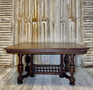 Beautiful French Antique Dining Table, almost square, seats 8 - French General Trading