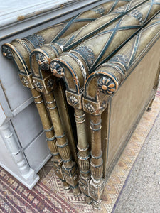 Exceptional Pair of French Antique Napoleon 111 Single Beds Original Paint - great patina - French General Trading