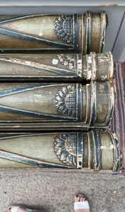 Exceptional Pair of French Antique Napoleon 111 Single Beds Original Paint - great patina - French General Trading