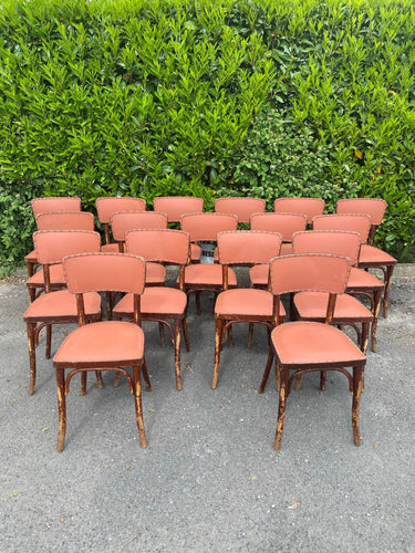 French Original Vintage Thonet Cafe Bistro Chairs SET of 24 - French General Trading