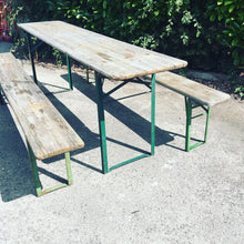 Load image into Gallery viewer, German Vintage Beer Table &amp; Benches Garden SET - French General Trading