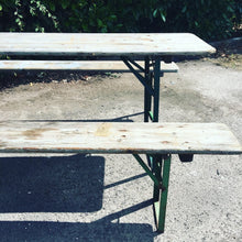Load image into Gallery viewer, German Vintage Beer Table &amp; Benches Garden SET - French General Trading